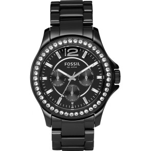Watch strap Fossil CE1011 Ceramics Black 18mm